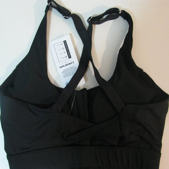 Cool Run Athletic Workout Top Bra Small NWT New Criss Cross Back Padded - Picture 3 of 5